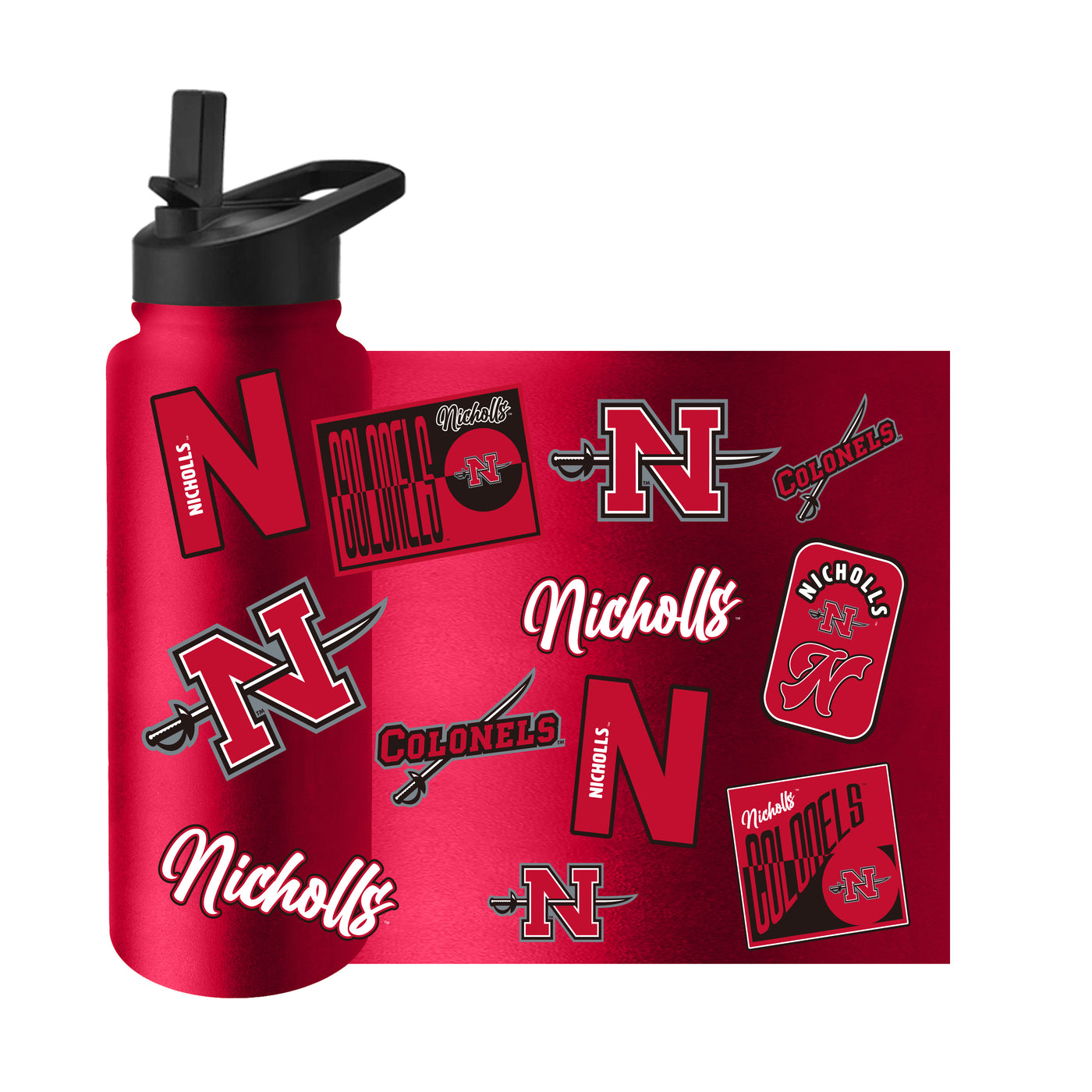 Nicholls State 34oz Dreamweave Quencher Bottle