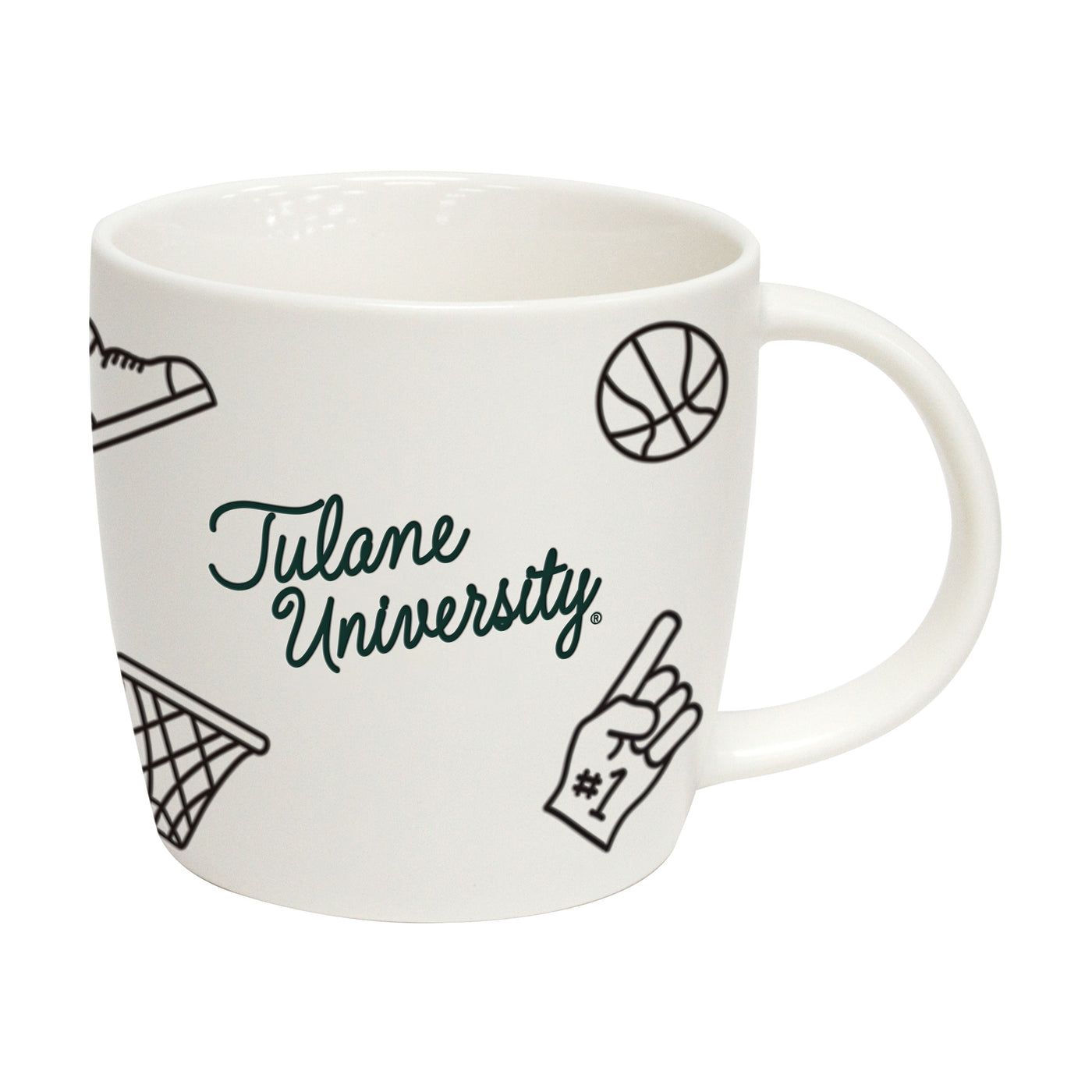 Tulane 18oz Basketball Playmaker Mug