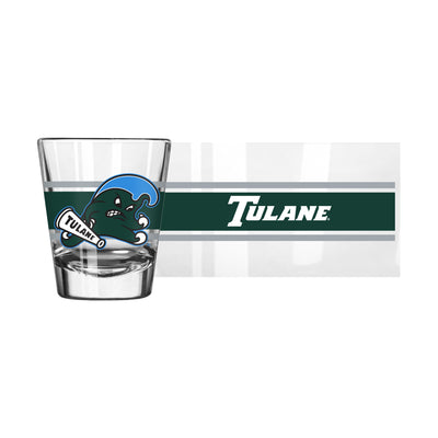 Tulane 2oz Stripe Shot Glass