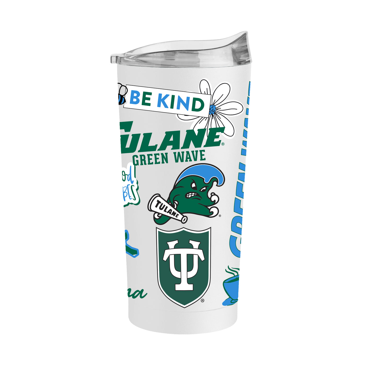 Tulane 20oz Native Powder Coat Tumbler - Logo Brands