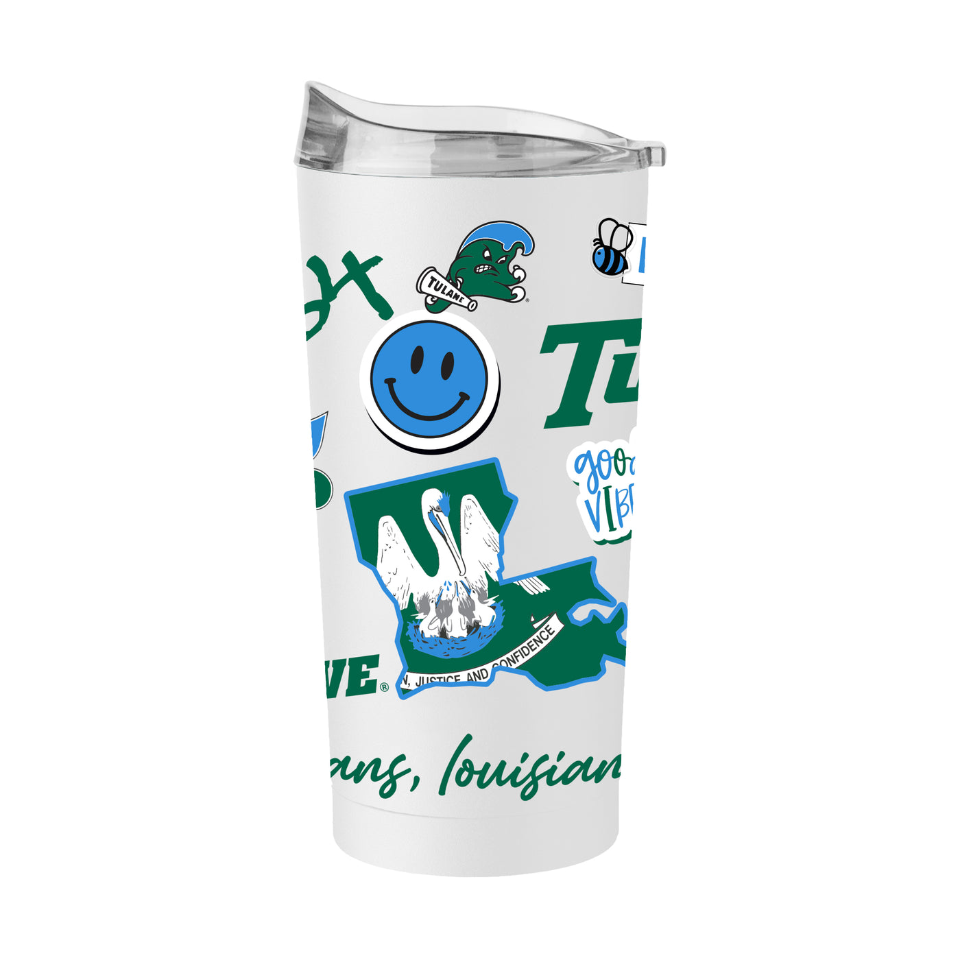 Tulane 20oz Native Powder Coat Tumbler