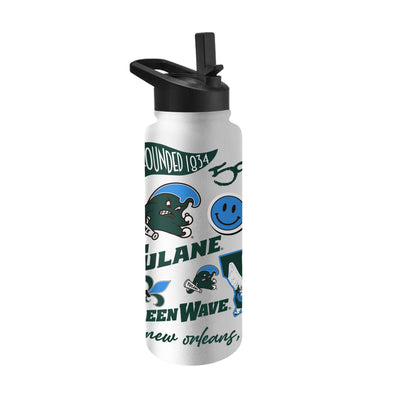 Tulane 34oz Native Quencher Bottle - Logo Brands