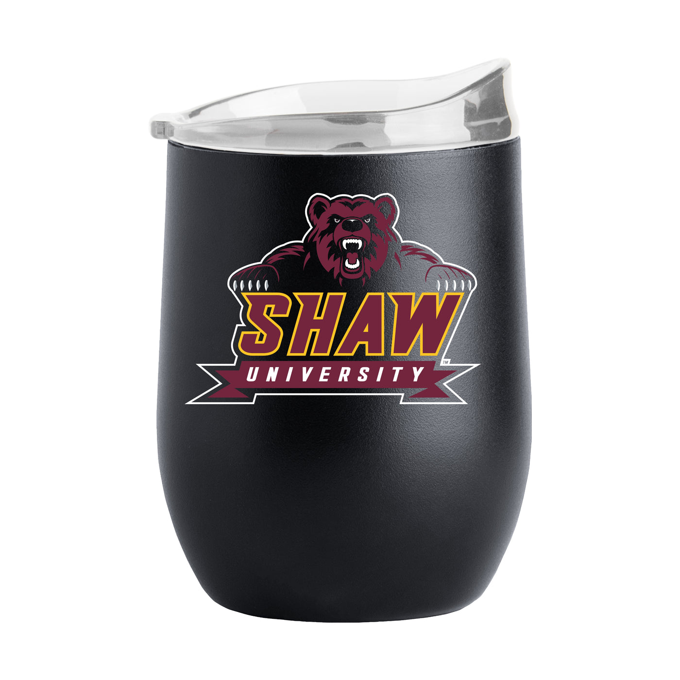 Shaw Black 16oz Flipside Powder Coat Curved Bev