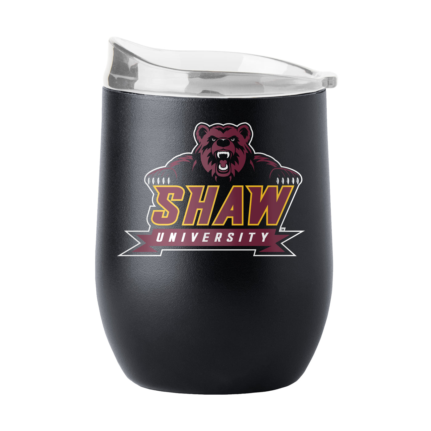 Shaw Black 16oz Flipside Powder Coat Curved Bev