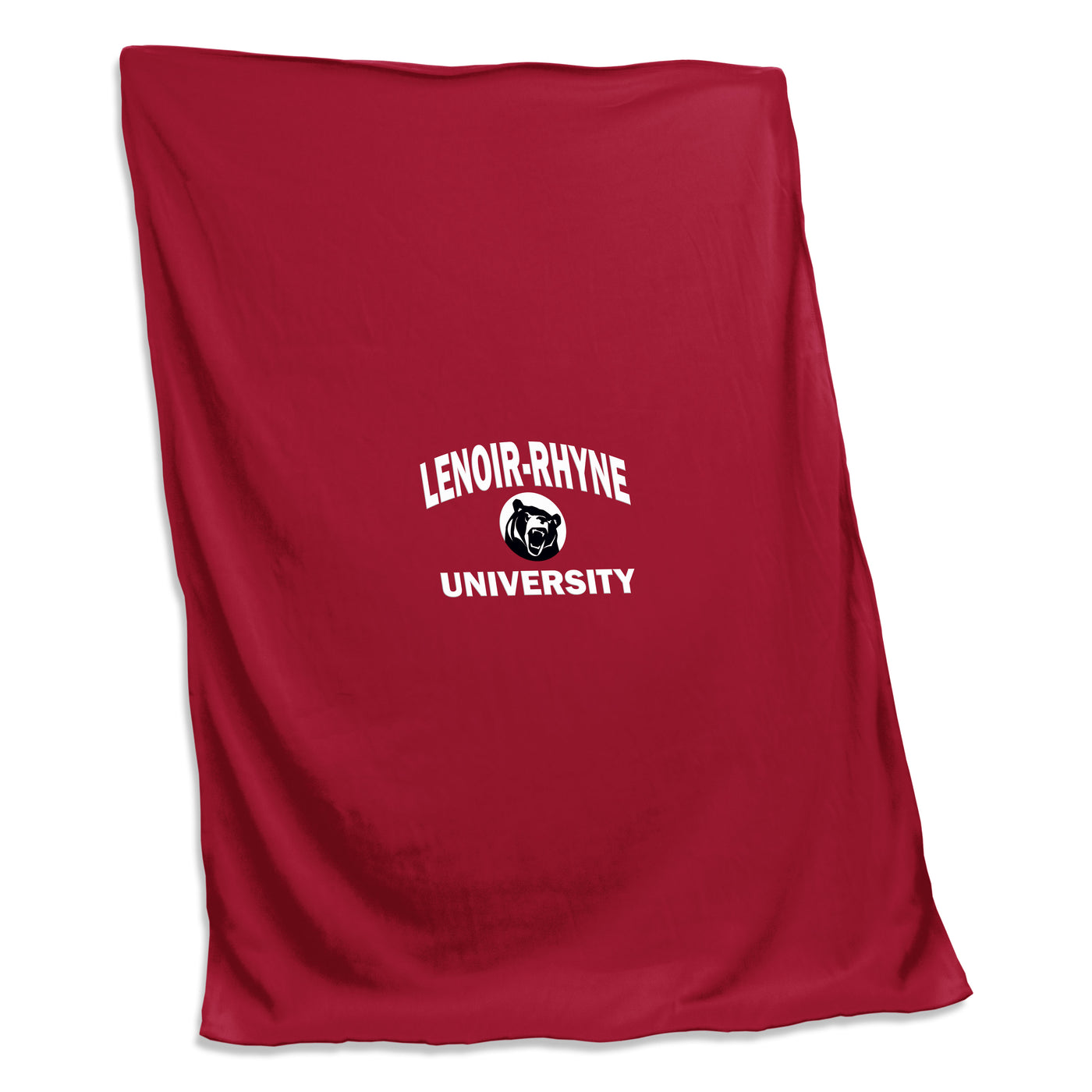 Lenoir Rhyne Cardinal Screened Sweatshirt Blanket
