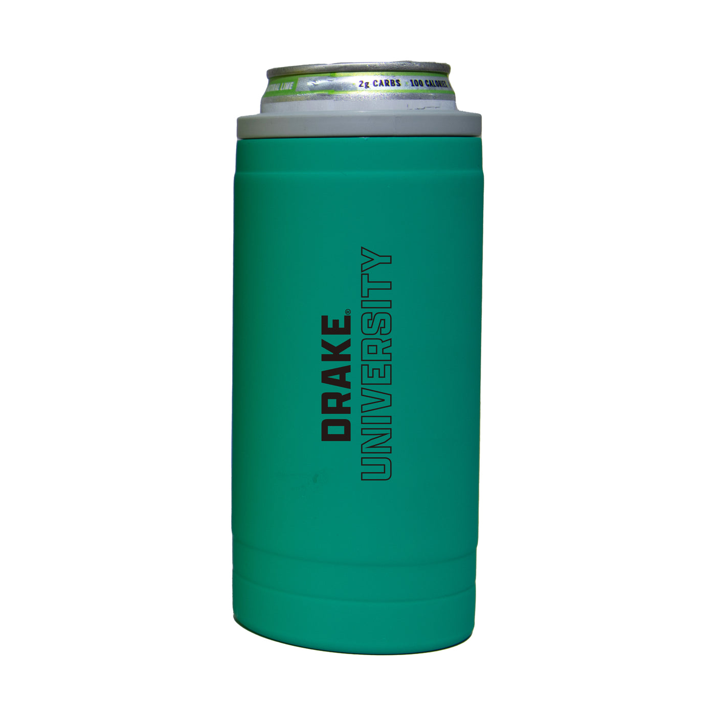Drake 12oz Optic Stacked Soft Touch Slim Coolie - Logo Brands
