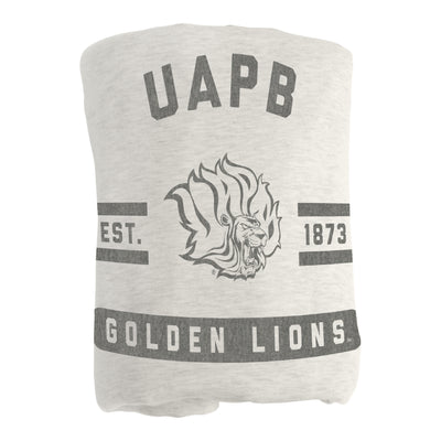 Arkansas-Pine Bluff Oatmeal Sweatshirt Blanket - Logo Brands