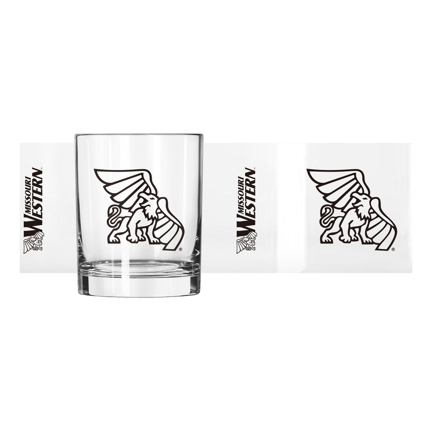 Missouri Western State 14oz Gameday Rocks Glass