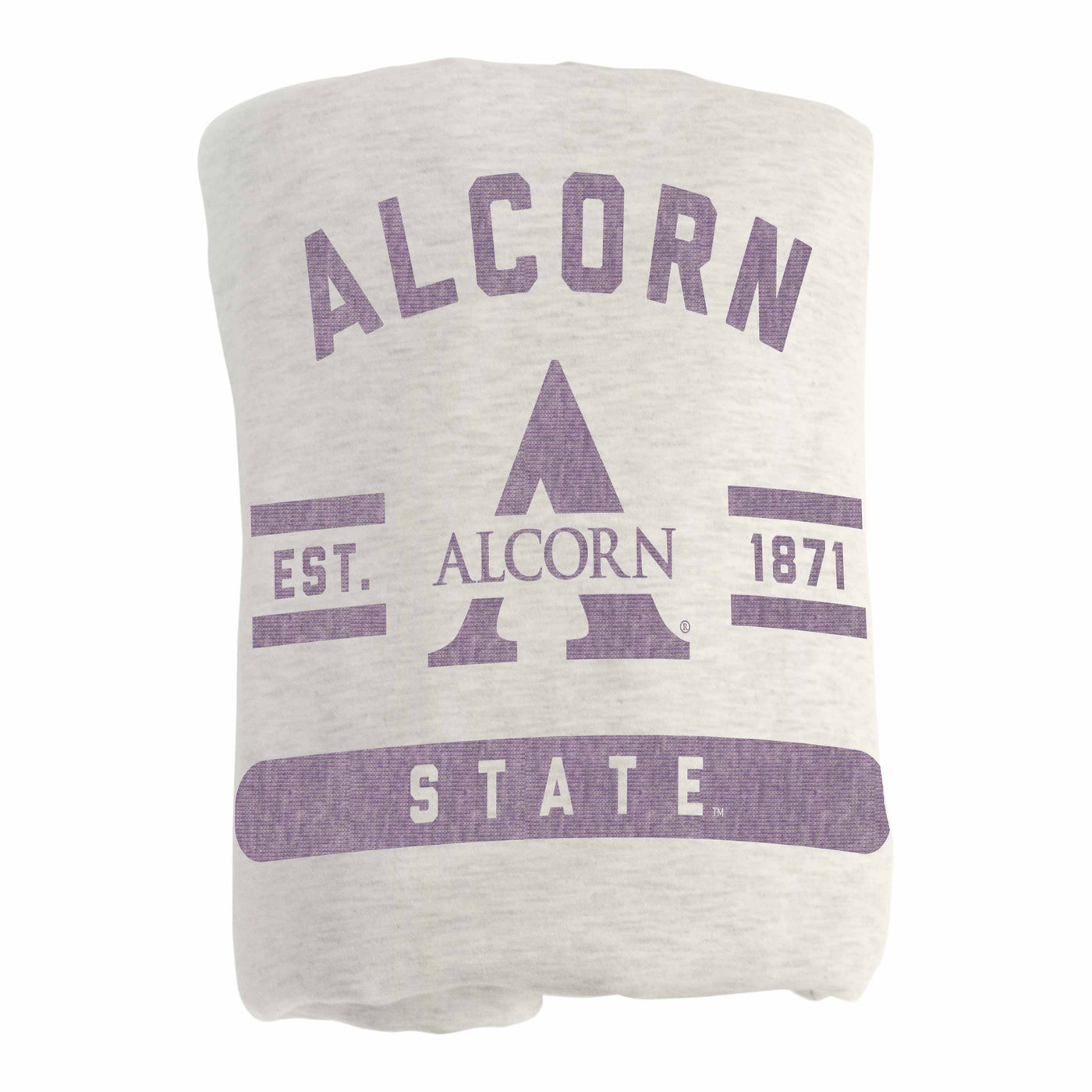 Alcorn State Oatmeal Sweatshirt Blanket