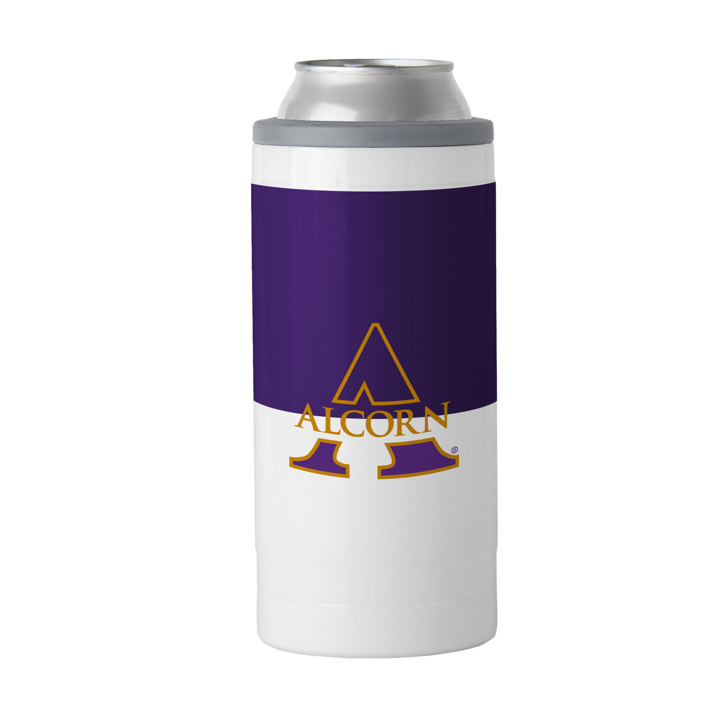Alcorn State 12oz Colorblock Slim Can Coolie