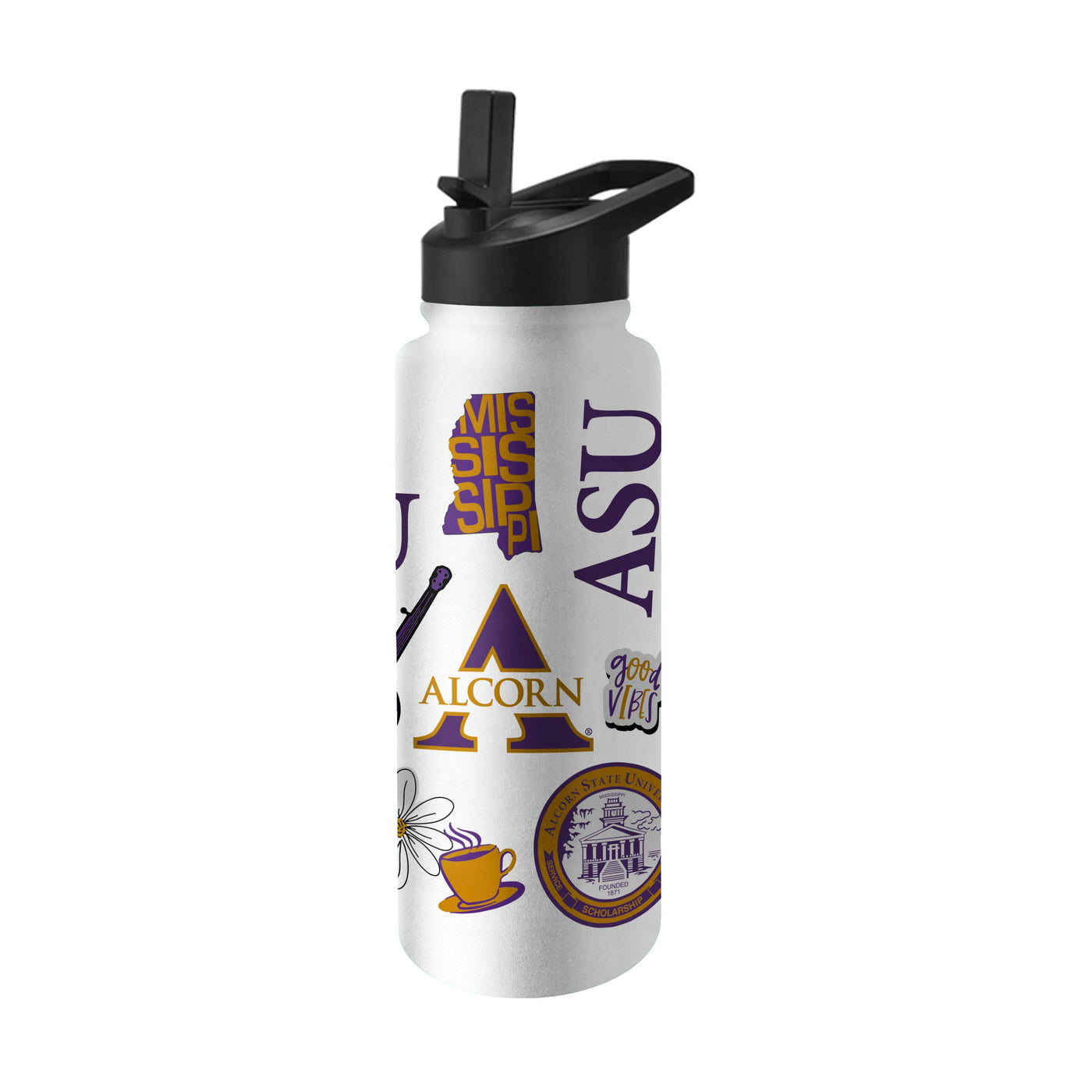 Alcorn State 34oz Native Quencher Bottle