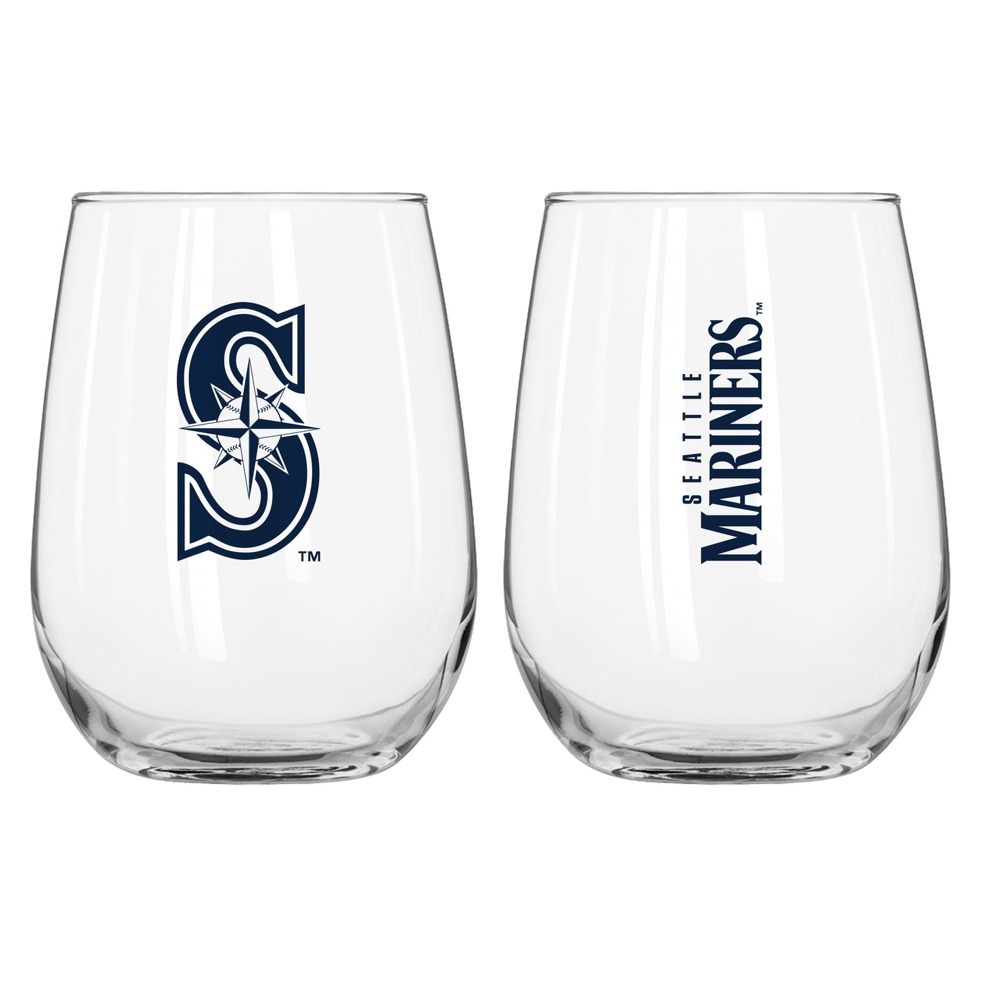 Seattle Mariners 16oz Gameday Curved Beverage Glass