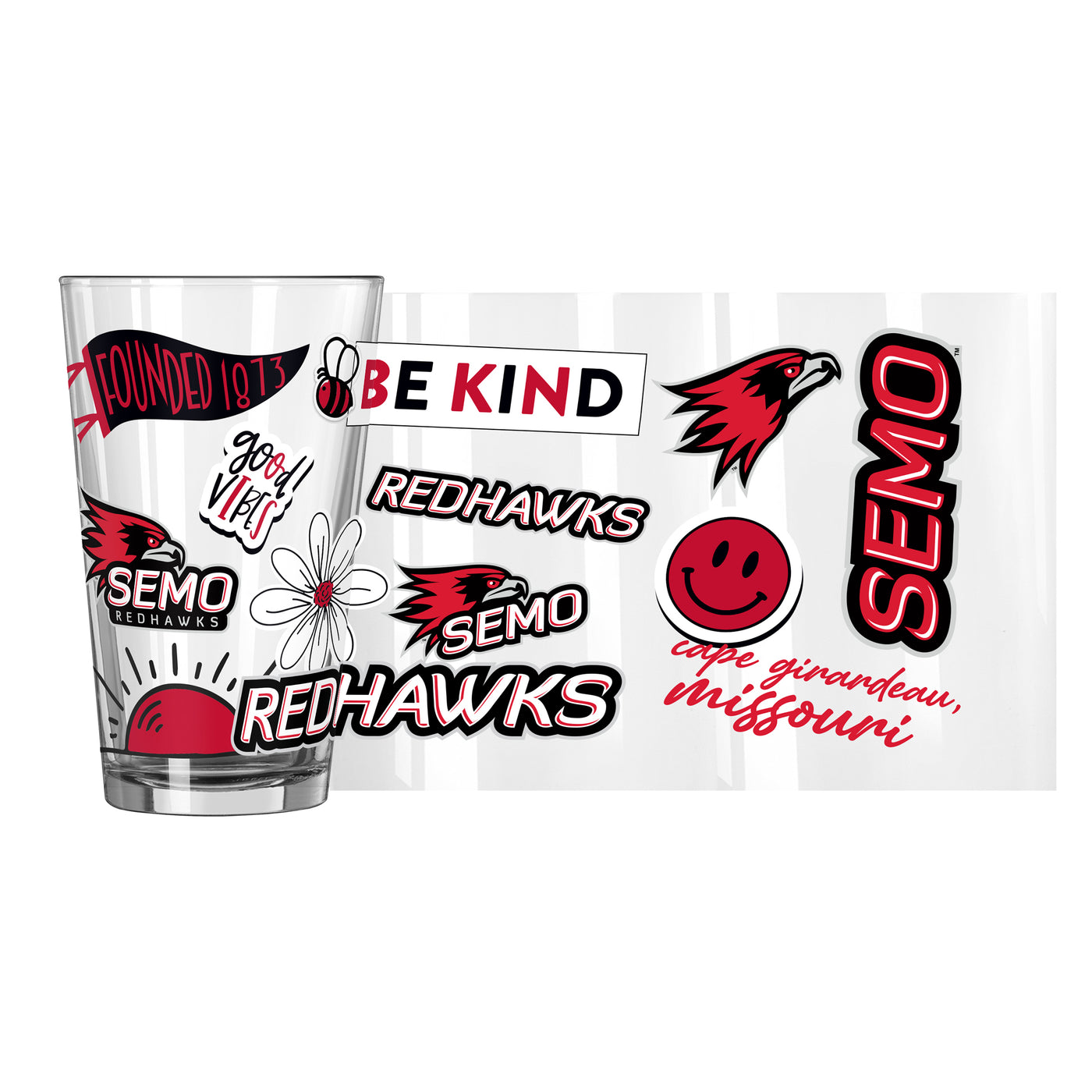 Southeast Missouri 16oz Native Pint Glass