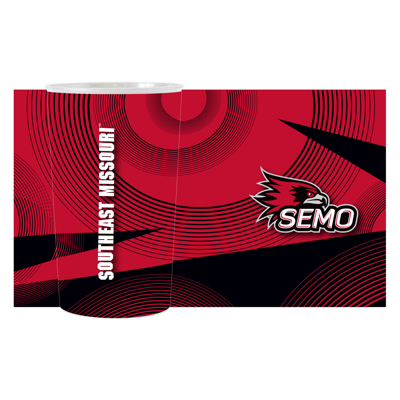 Southeast Missouri State Geometric Hardwall Cup 4 Pack