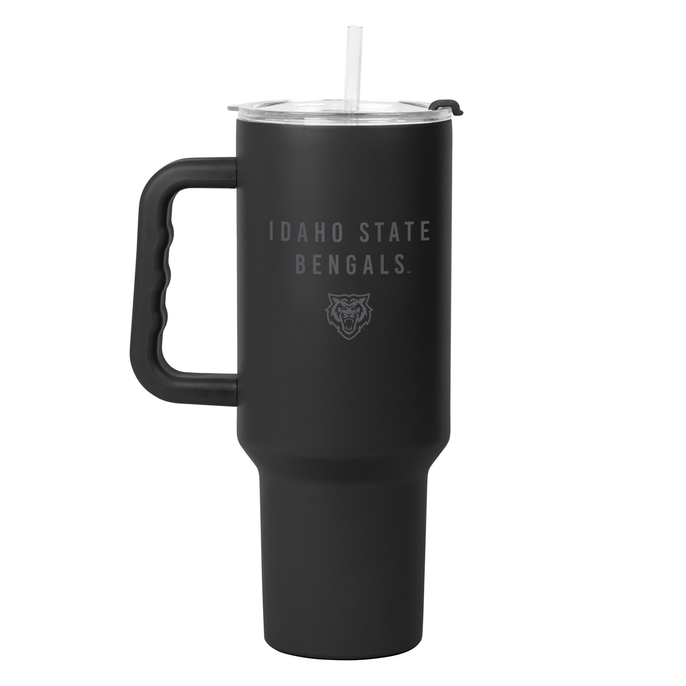Idaho State 40oz Black Tonal Powder Coat Tumbler