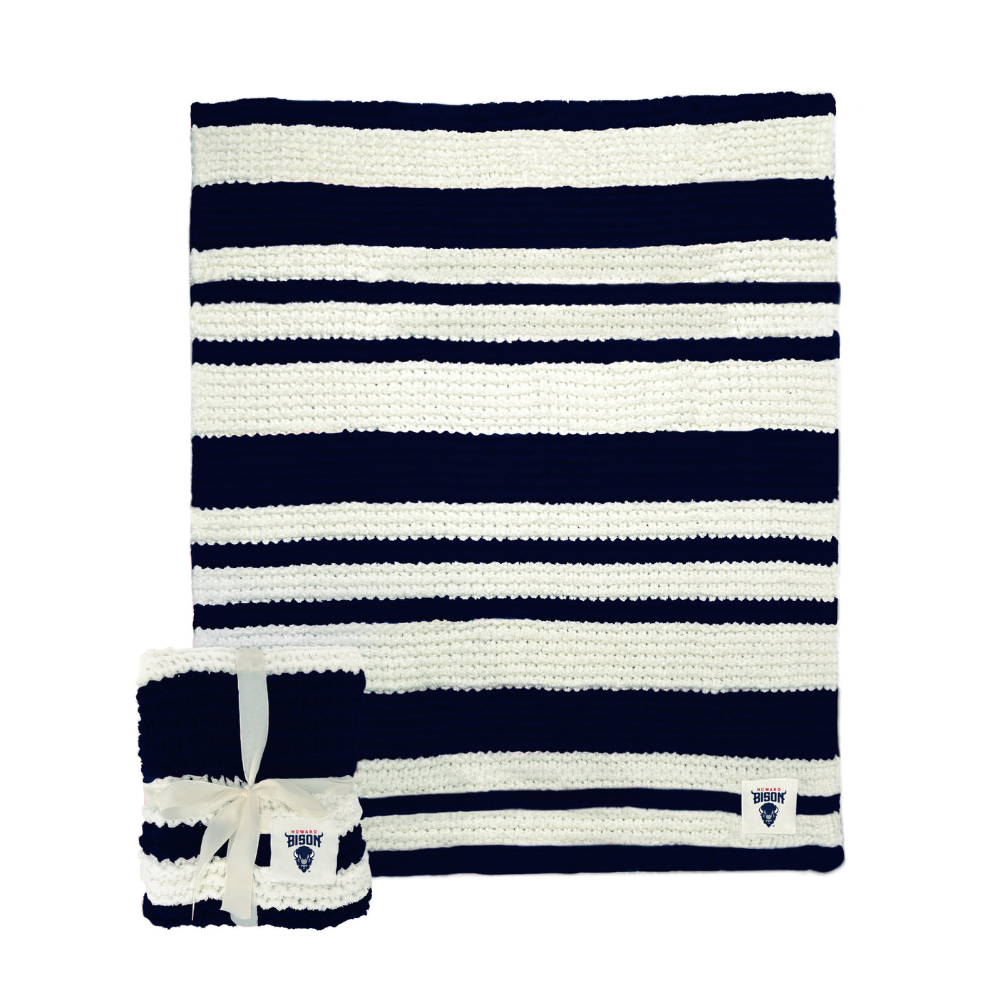 Howard University Cable Knit Throw 50x60
