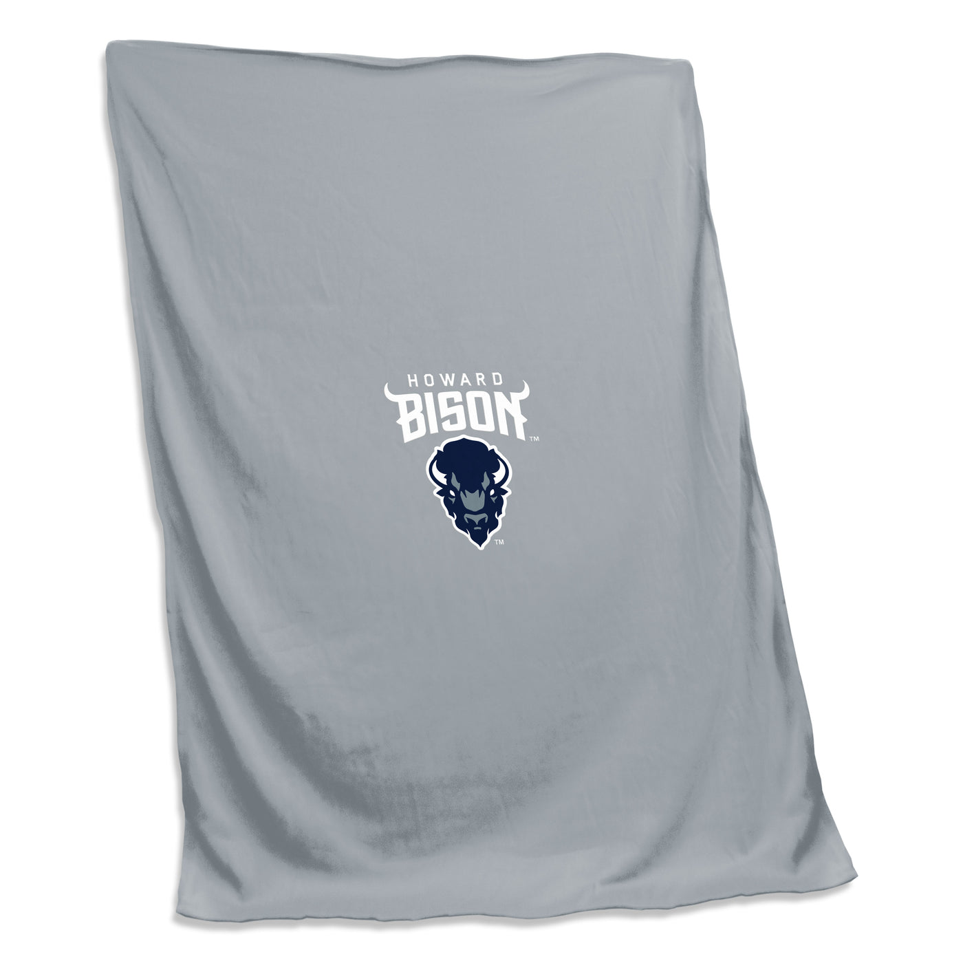 Howard University Gray Screened Sweatshirt Blanket