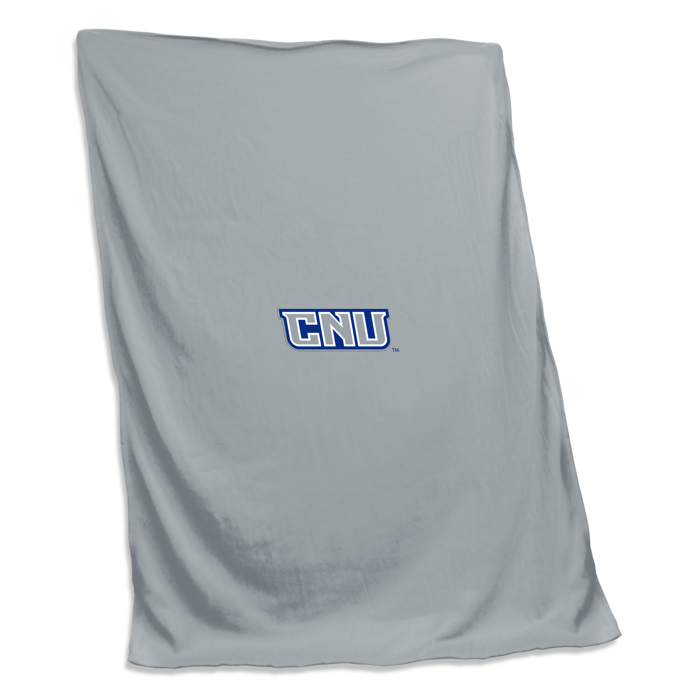 Christopher Newport U Gray Screened Sweatshirt Blanket