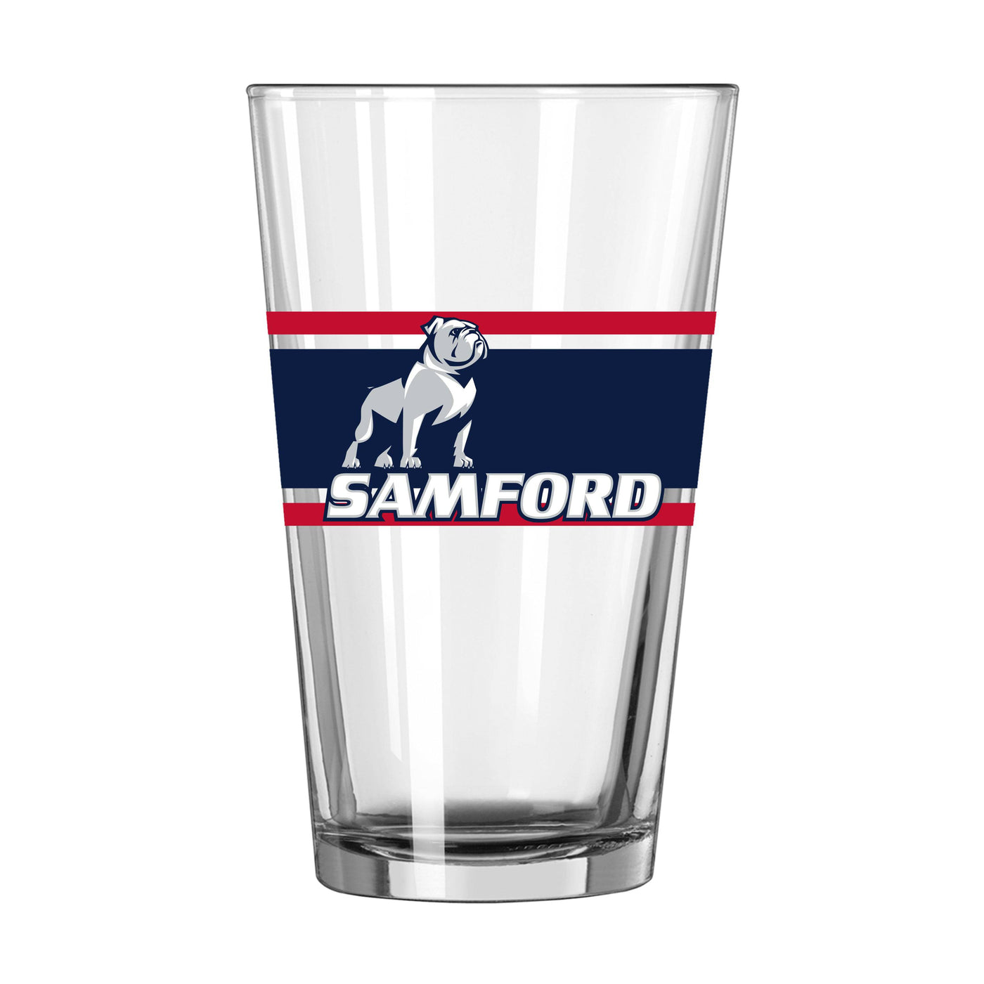 Samford 16oz Stripe Pint Glass - Logo Brands