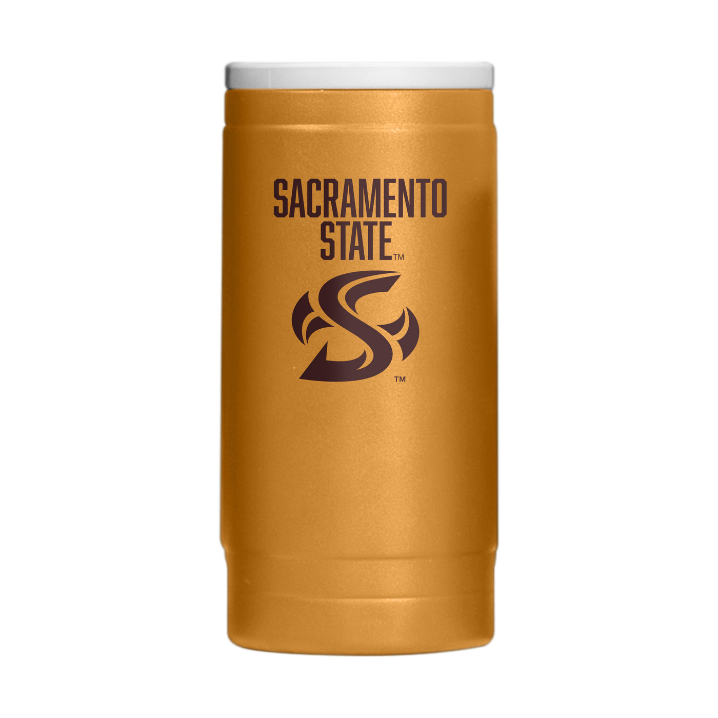 Sacramento State 12oz Oak Huddle Powdercoat SlimCan Coolie