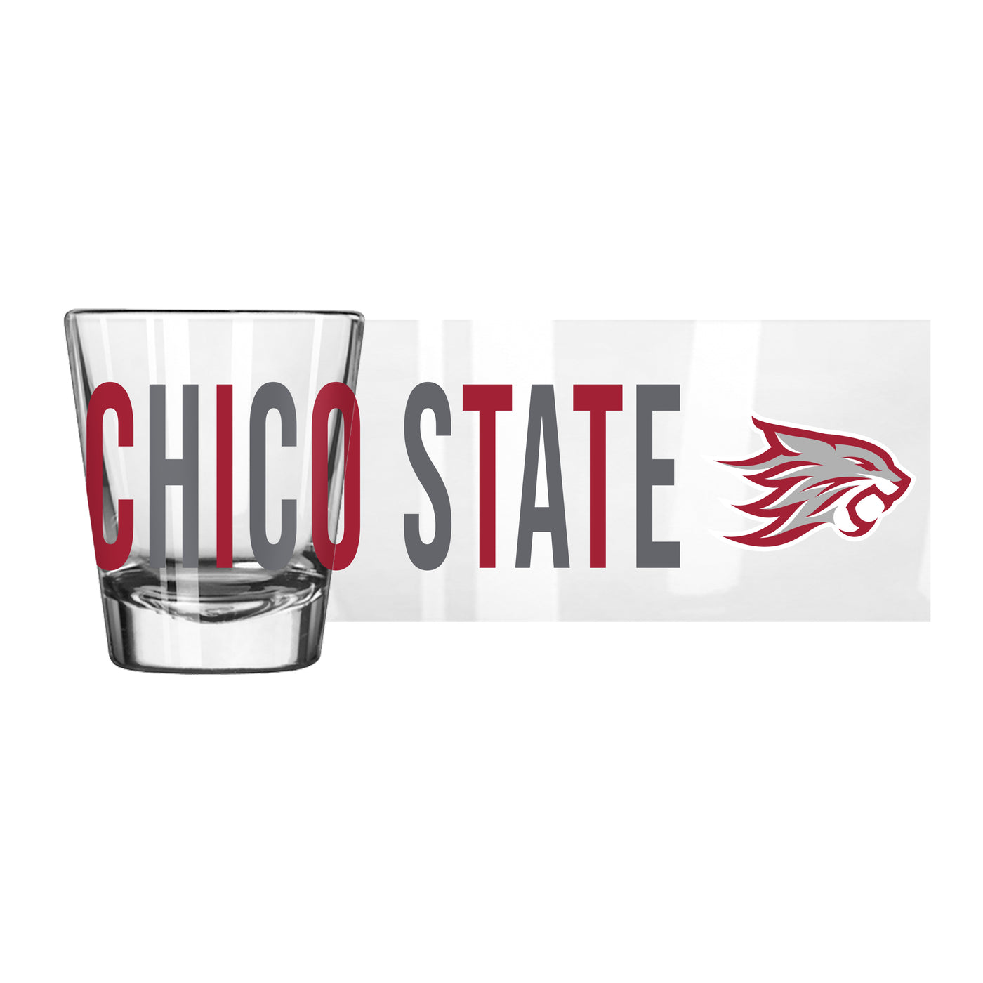 California State Chico 2oz Overtime Shot Glass - Logo Brands