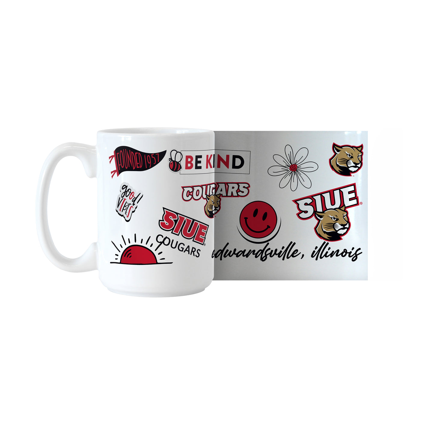 Southern Ill Edwardsville 15oz Native Sublimated Mug
