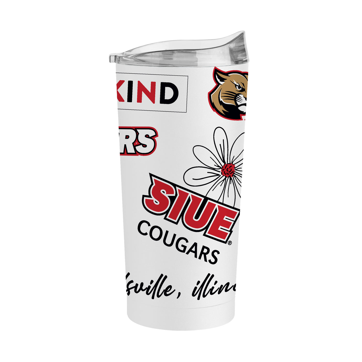 Southern Ill Edwardsville 20oz Native Powder Coat Tumbler