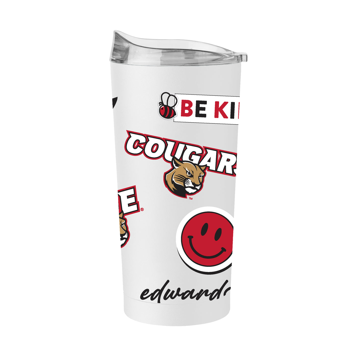 Southern Ill Edwardsville 20oz Native Powder Coat Tumbler