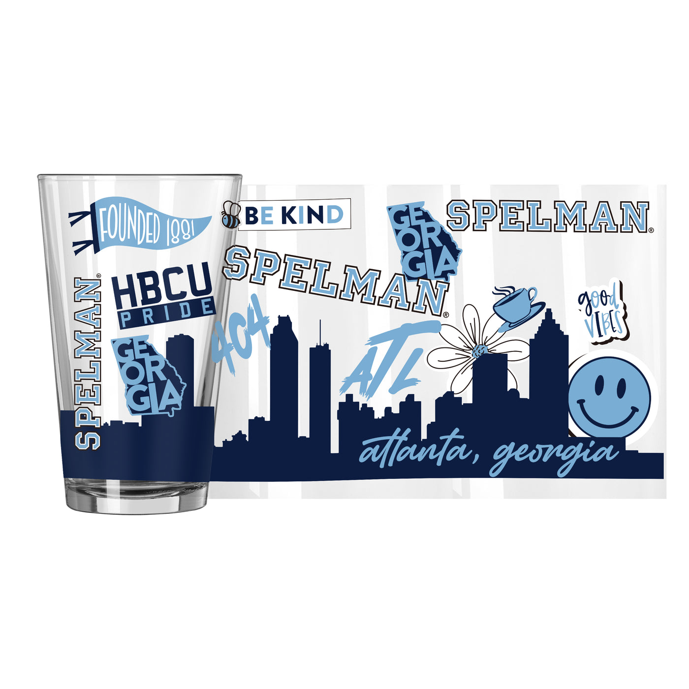 Spelman College 16oz Native Pint Glass