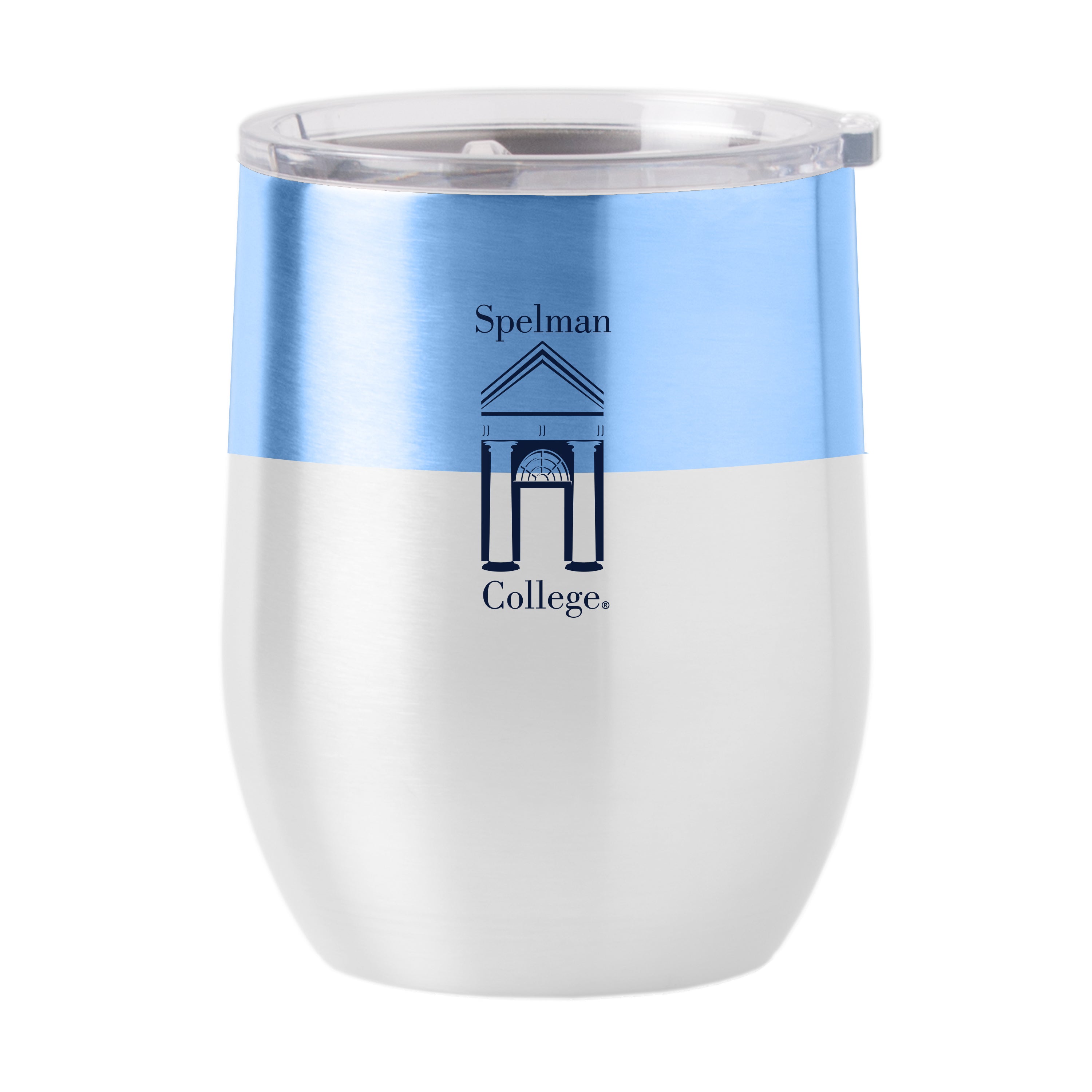 Spelman College Colorblock Stainless Curved Beverage | Logo Brands
