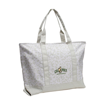 California Poly Leopard Pattern Tote - Logo Brands