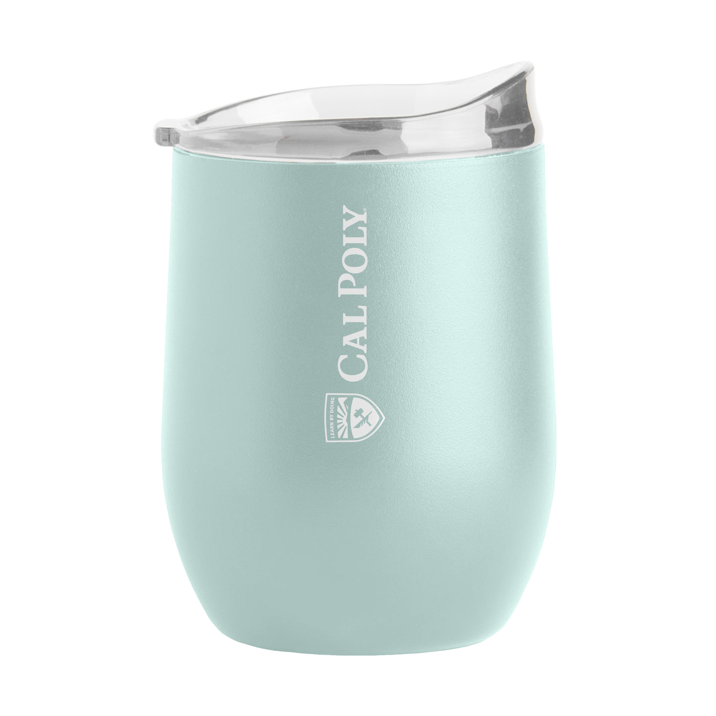 California Poly 16oz Cove Vertical Powder Coat Curved Bev