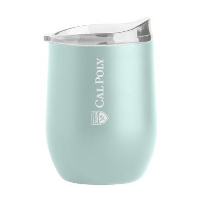 California Poly 16oz Cove Vertical Powder Coat Curved Bev