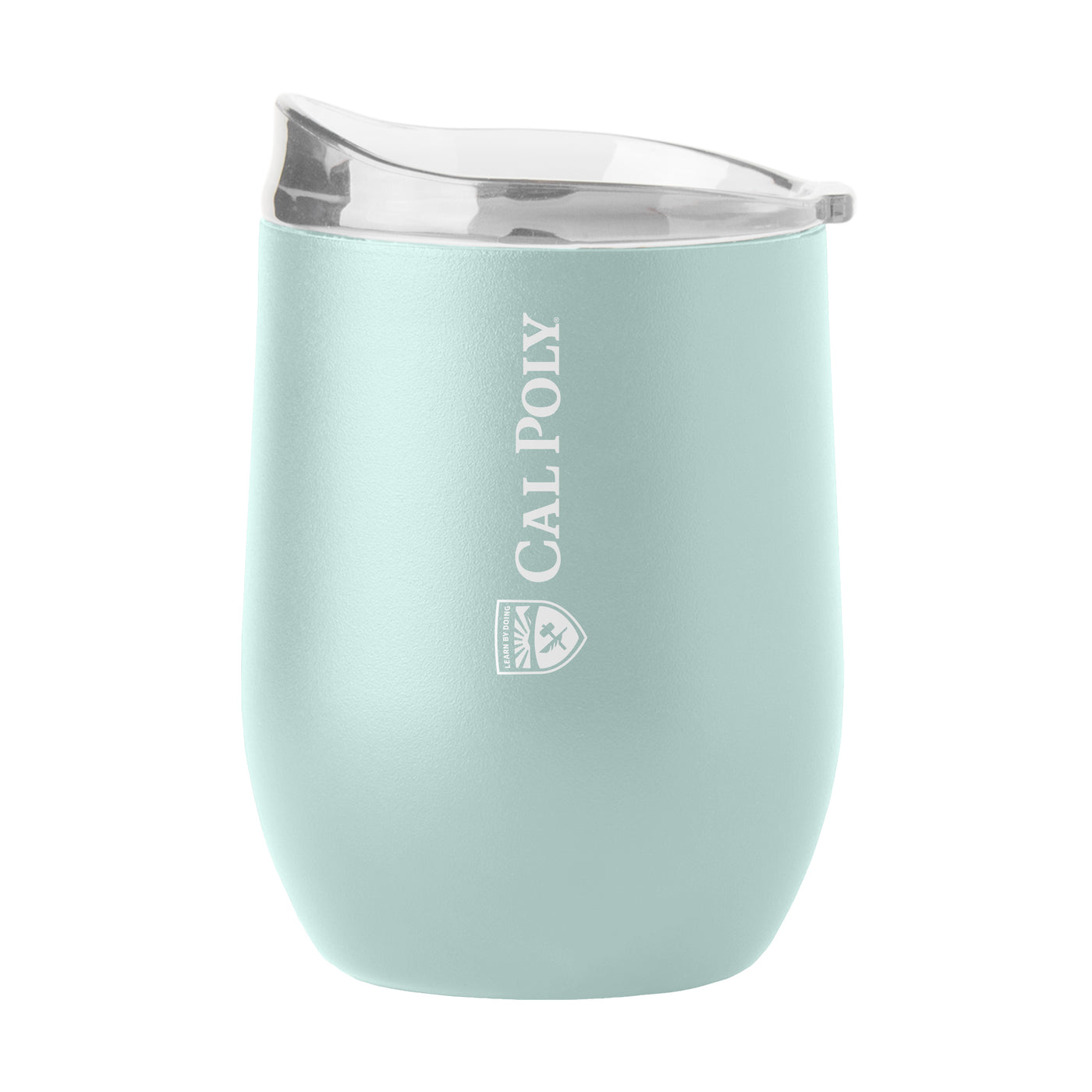 California Poly 16oz Cove Vertical Powder Coat Curved Bev