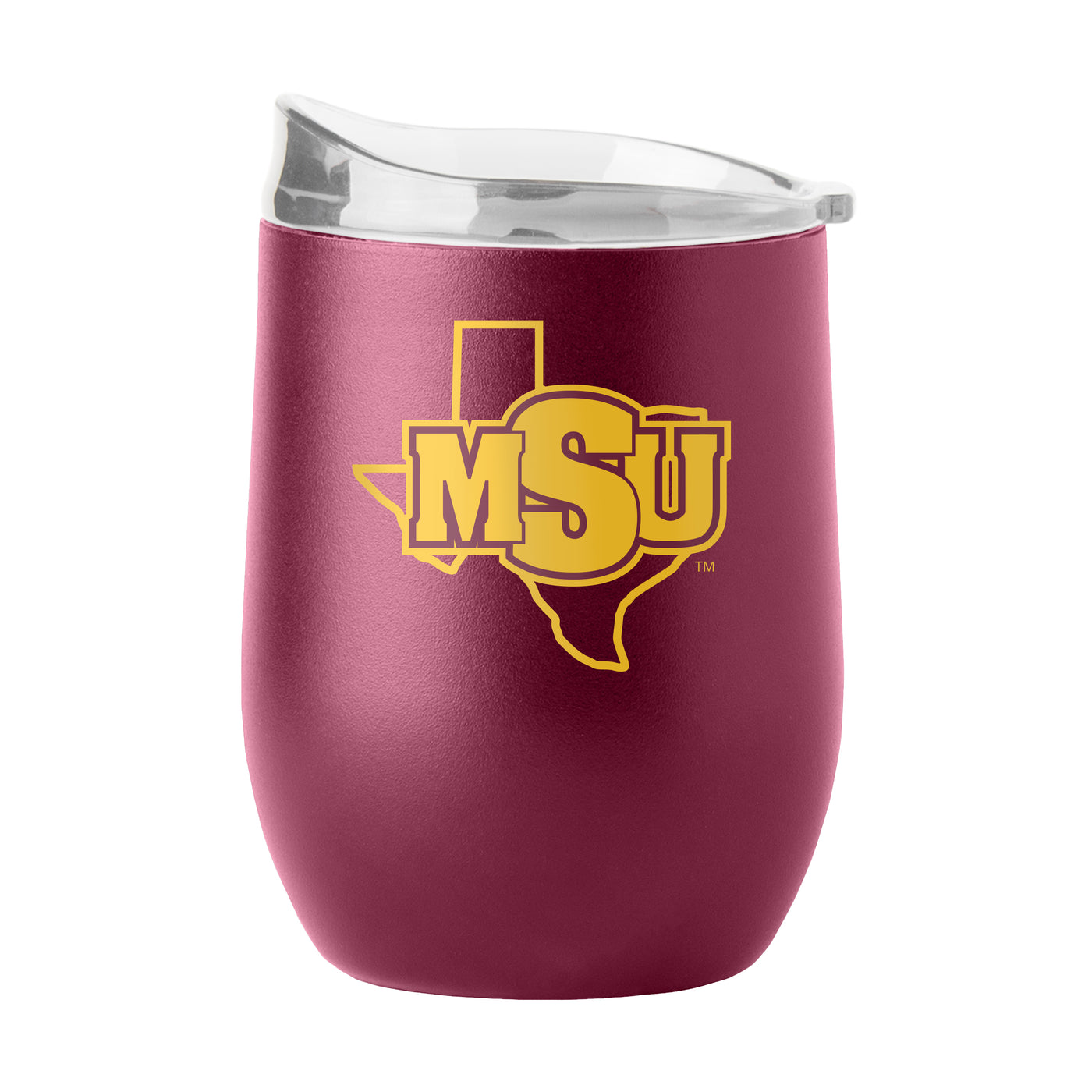 Midwestern State 16oz Flipside Powder Coat Curved Bev