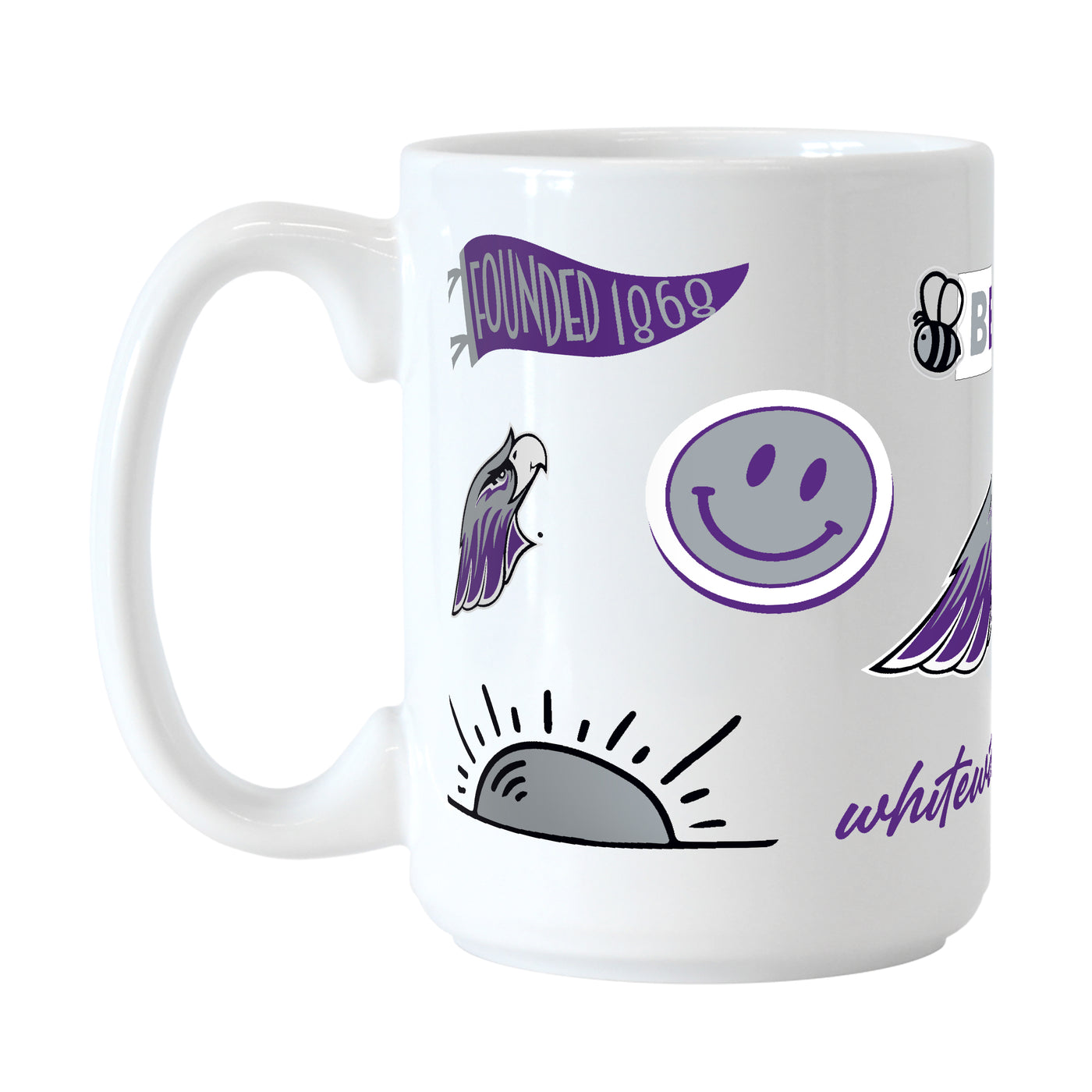 UW-Whitewater 15oz Native Sublimated Mug