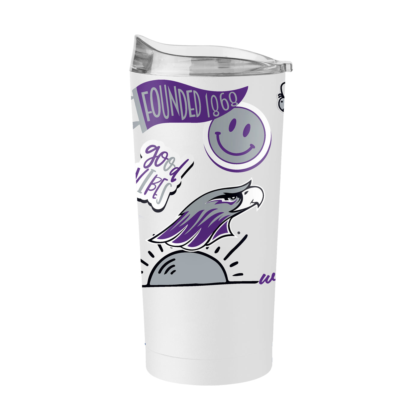 UW-Whitewater 20oz Native Powder Coat Tumbler