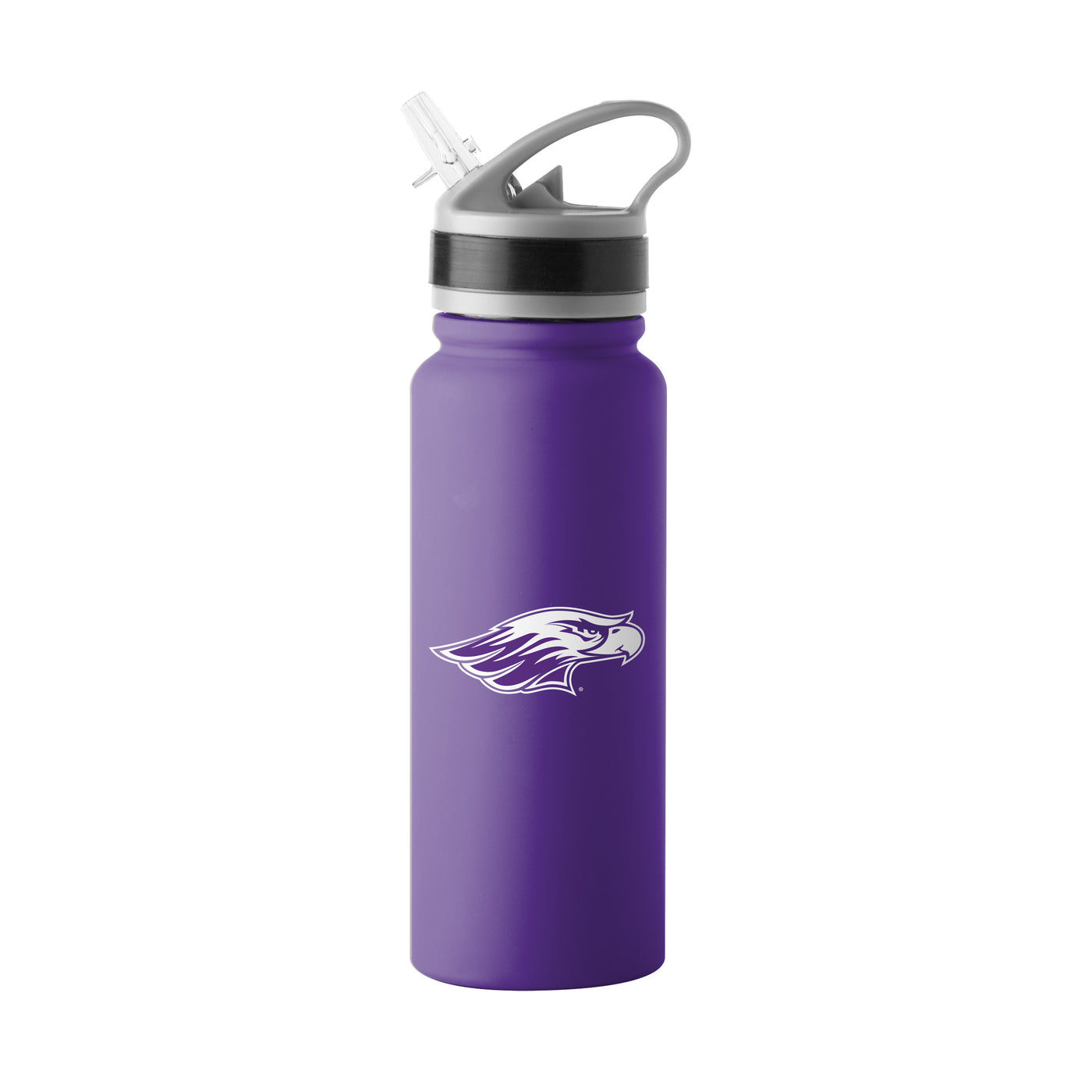 Wisconsin - Whitewater 25oz Logo Single Wall Flip Top Bottle