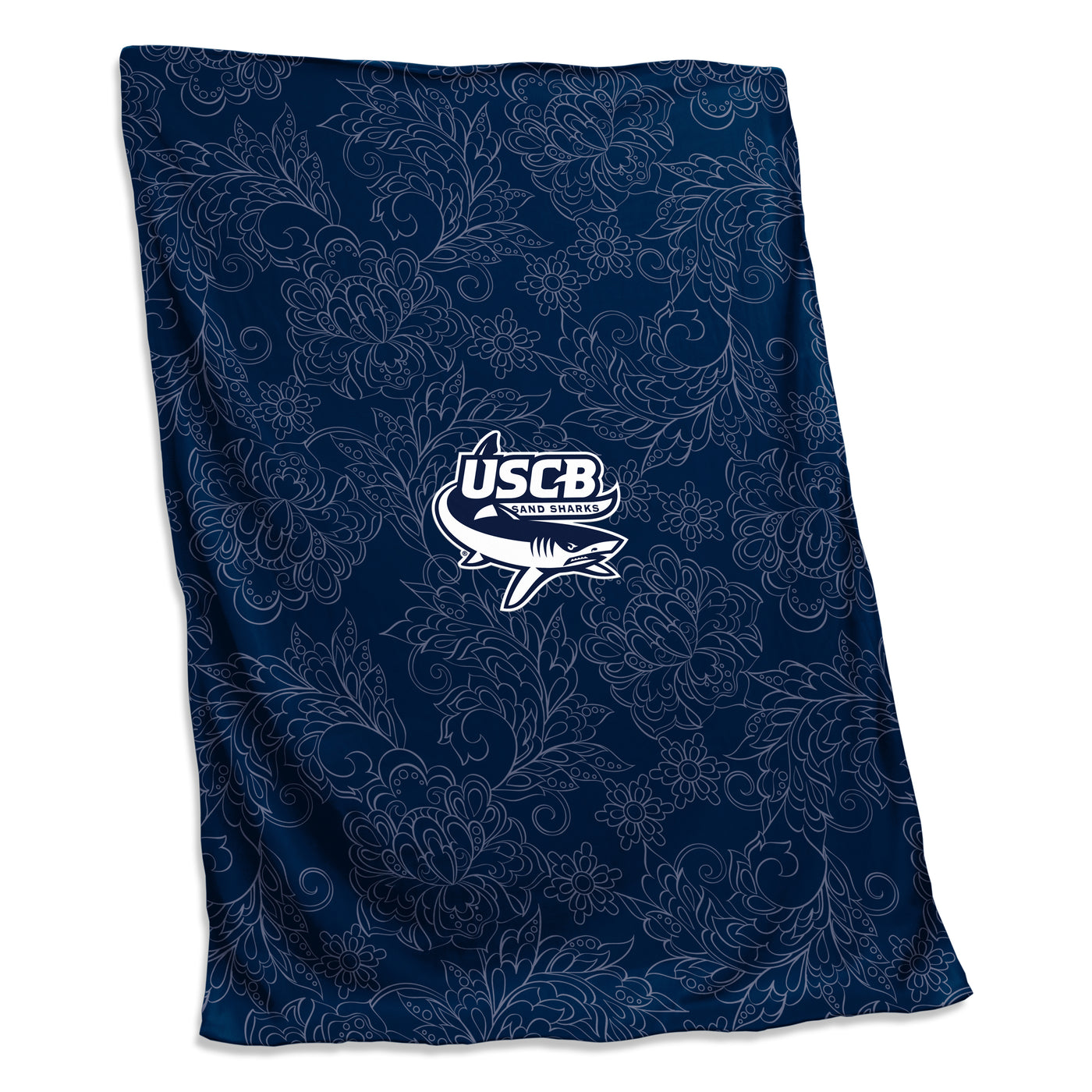 South Carolina Beaufort Navy Paisley Sweatshirt Blanket (Screened)