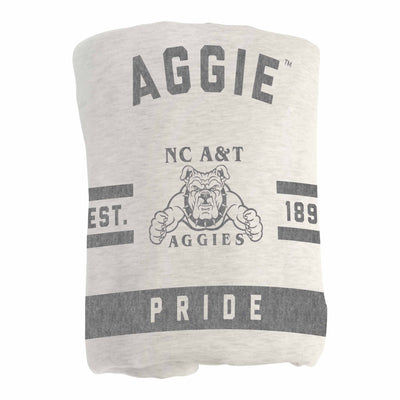 NC A&T Sublimated Sweatshirt Blanket - Logo Brands