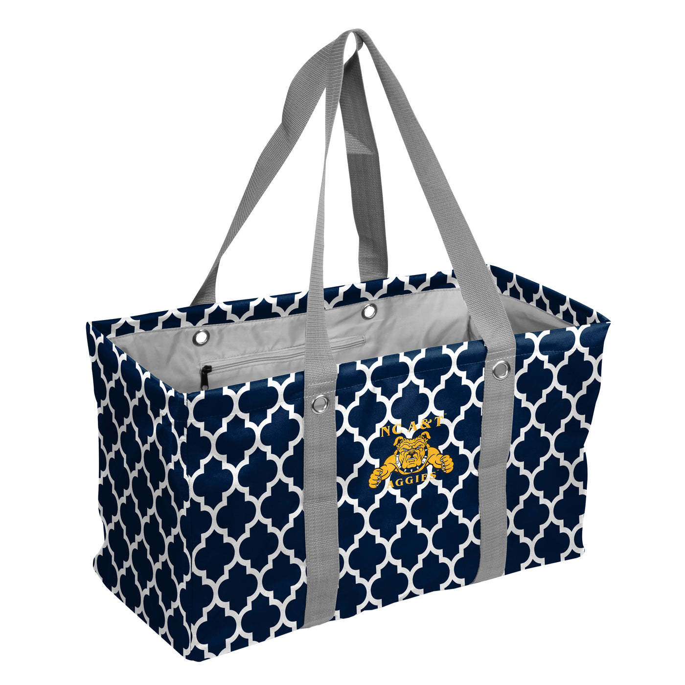 NC A&T State Quatrefoil Picnic Caddy