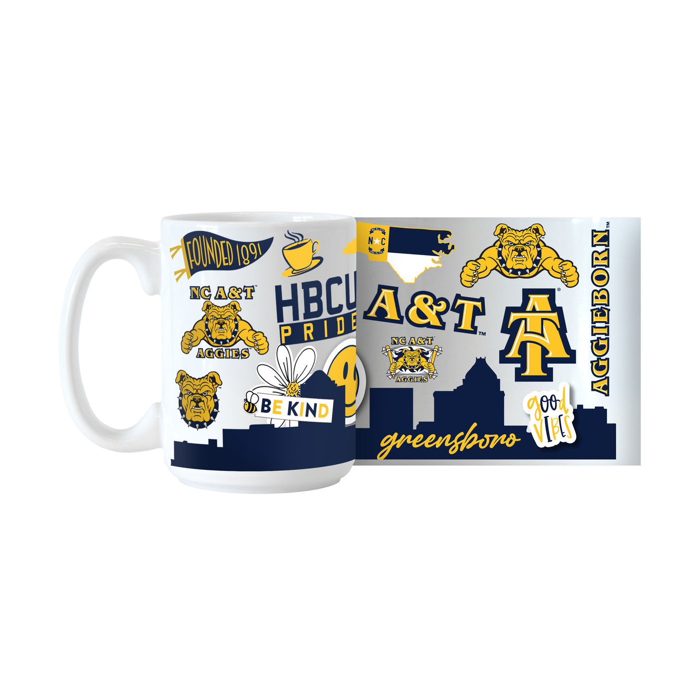 NC A&T 15oz Native Sublimated Mug