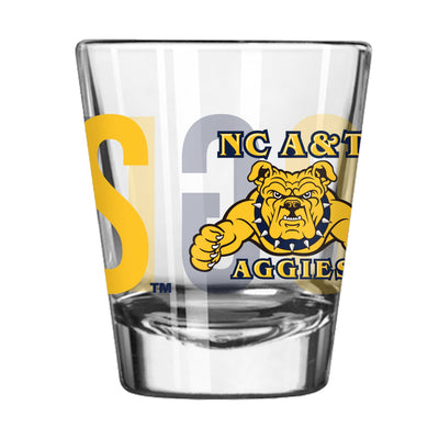 North Carolina A&T 2oz Overtime Shot Glass