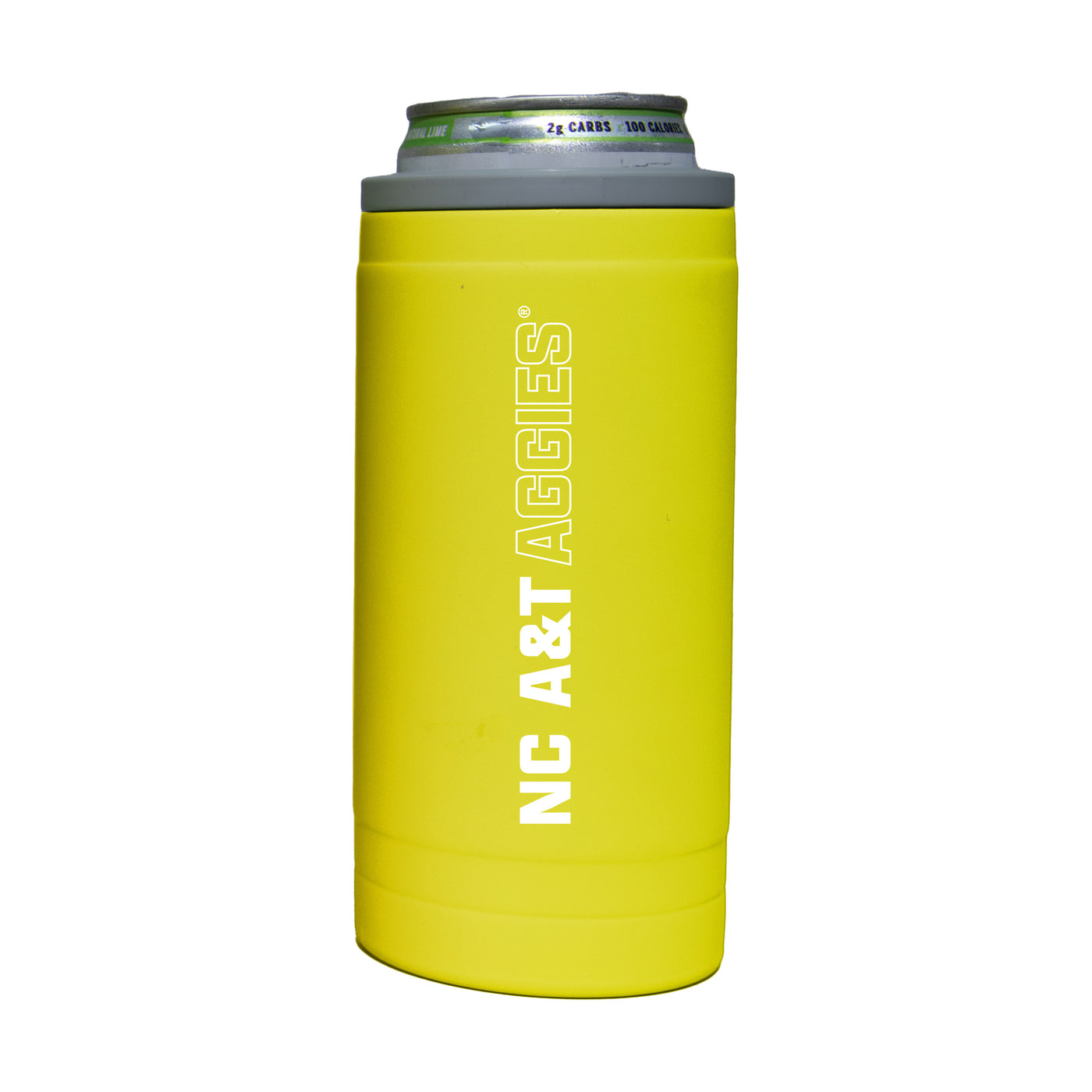 North Carolina A&T 12oz Cru Stacked Soft Touch Slim Coolie