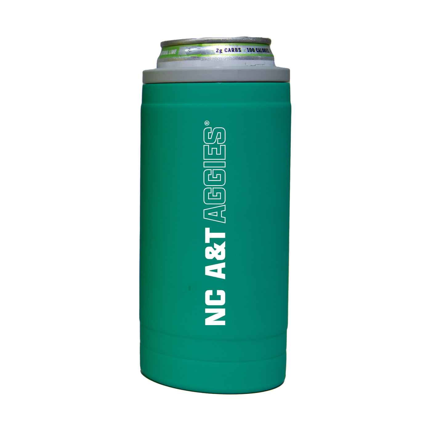 North Carolina A&T 12oz Optic Stacked Soft Touch Slim Coolie