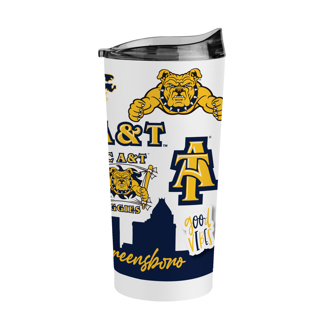 NC A&T 20oz Native Powder Coat Tumbler