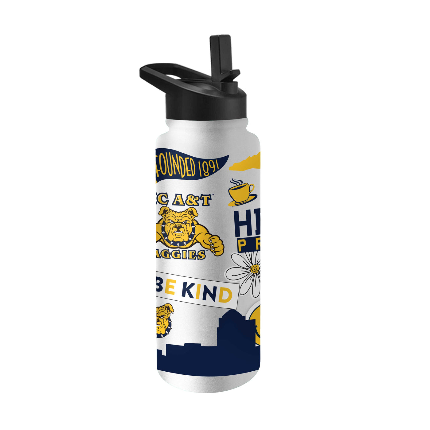 North Carolina A&T 34oz Native Quencher Bottle