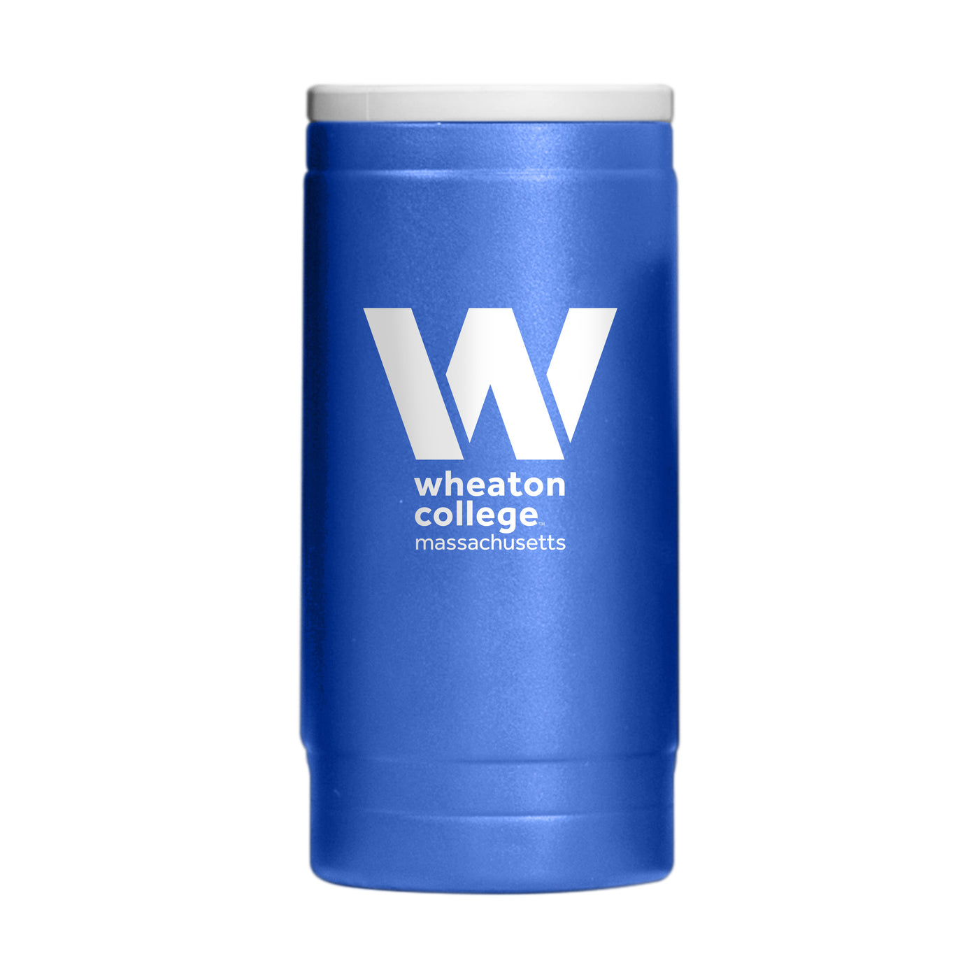 Wheaton College (MA) 12oz Logo Powdercoat SlimCan Coolie