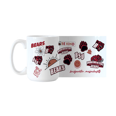 Bridgewater State 15oz Native Sublimated Mug
