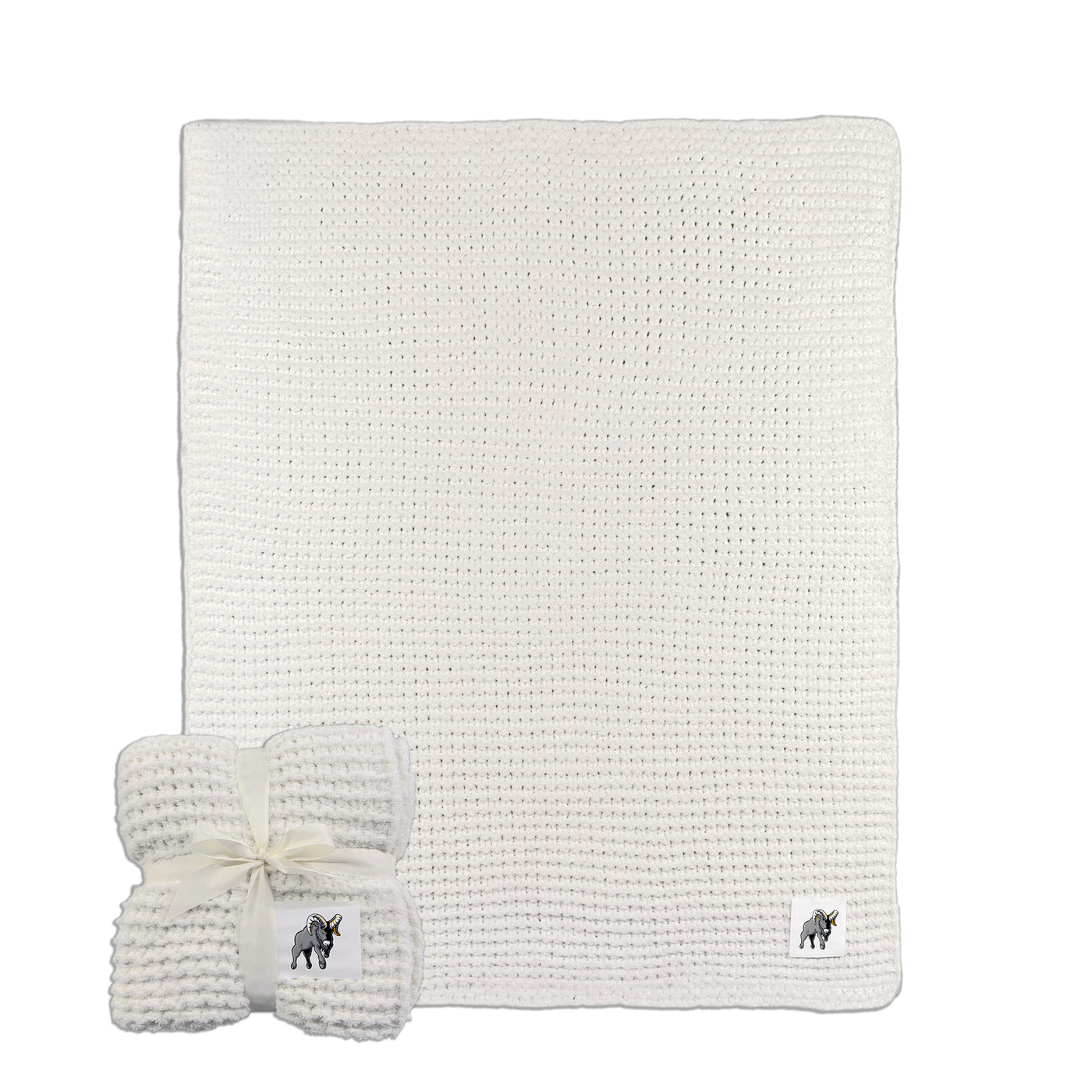 Framingham State Cable Knit Throw 50x60